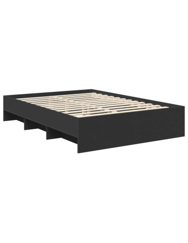 Struttura del letto Nero 140 x 200 cm Legno multistrato