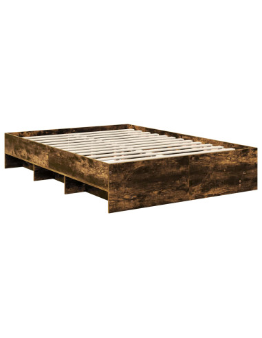 Struttura del letto Rovere fumé 140 x 200 cm Legno multistrato