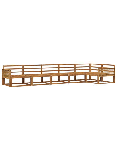 Set di divani da esterno 6 pcs Naturale