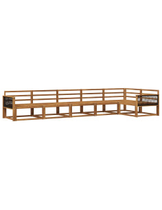 Set di divani da esterno 6 pcs Naturale