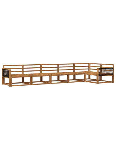 Set di divani da esterno 6 pcs Naturale