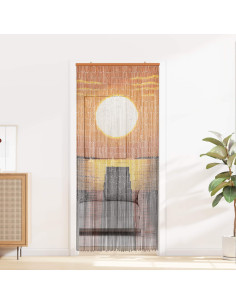 Tenda per Porta Antinsetti multicolore 200 x 90 cm Bambù