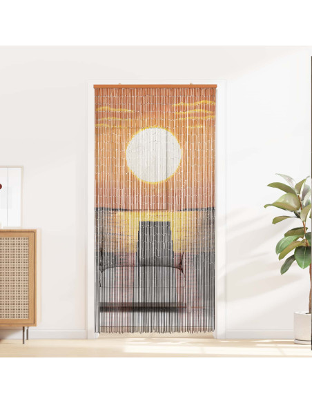 Tenda per Porta Antinsetti multicolore 200 x 100 cm Bambù