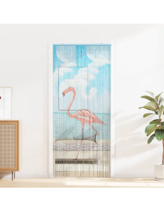 Tenda per Porta Antinsetti multicolore 200 x 90 cm Bambù