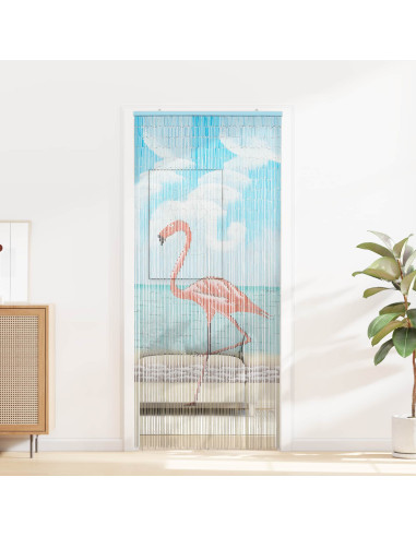 Tenda per Porta Antinsetti multicolore 200 x 90 cm Bambù