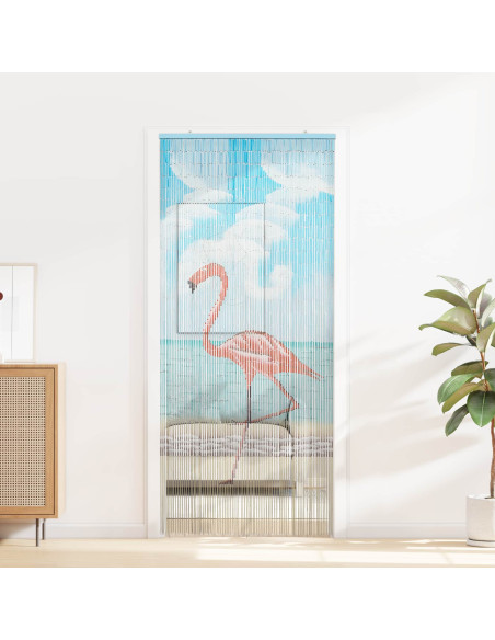 Tenda per Porta Antinsetti multicolore 200 x 90 cm Bambù