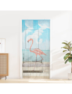 Tenda per Porta Antinsetti multicolore 200 x 100 cm Bambù