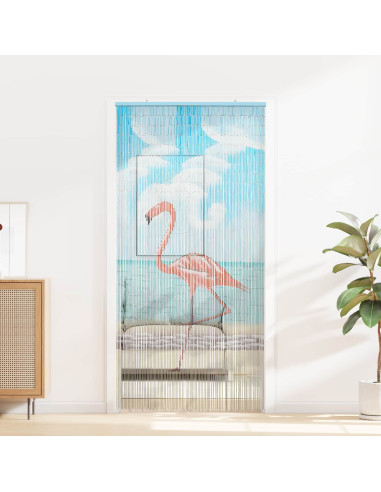 Tenda per Porta Antinsetti multicolore 200 x 100 cm Bambù