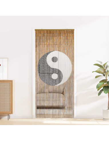 Tenda per Porta Antinsetti multicolore 200 x 100 cm Bambù