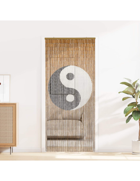 Tenda per Porta Antinsetti multicolore 200 x 100 cm Bambù