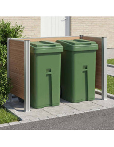 Recinzione Contenitore per Rifiuti Marrone 161 x 85 x 115 cm