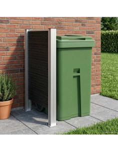 Recinzione Contenitore per Rifiuti Grigio 85 x 12 x 115 cm