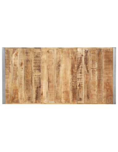 Tavolo da Pranzo 180x90x75 cm in Legno Massello di Mango Grezzo