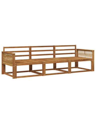 Set di divani da esterno 3 pcs Naturale