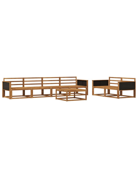 Set di divani da esterno 7 pcs Naturale