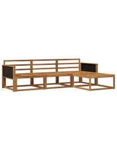 Set di divani da esterno 4 pcs Naturale