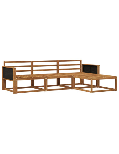 Set di divani da esterno 4 pcs Naturale