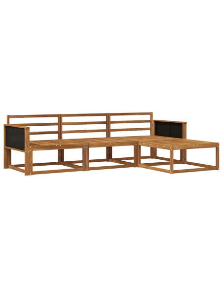 Set di divani da esterno 4 pcs Naturale