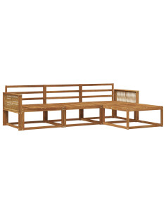 Set di divani da esterno 4 pcs Naturale