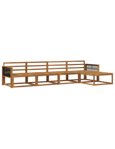 Set di divani da esterno 5 pcs Naturale