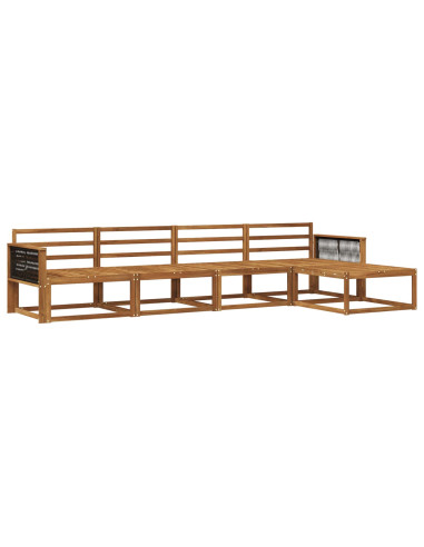 Set di divani da esterno 5 pcs Naturale