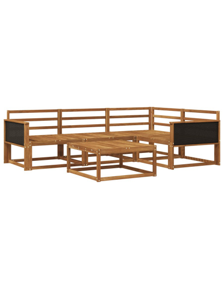 Set di divani da esterno 5 pcs Naturale