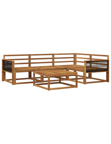 Set di divani da esterno 5 pcs Naturale