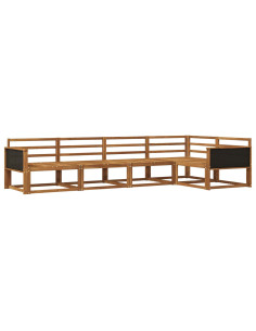 Set di divani da esterno 5 pcs Naturale