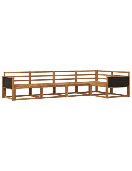 Set di divani da esterno 5 pcs Naturale