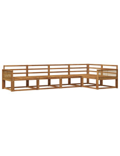 Set di divani da esterno 5 pcs Naturale