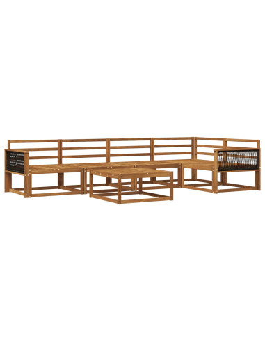 Set di divani da esterno 6 pcs Naturale