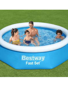 Bestway Piscina Gonfiabile Rotonda Fast Set 244x61 cm 57265