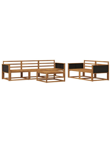 Set di divani da esterno 6 pcs Naturale