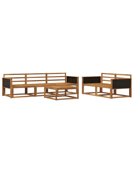 Set di divani da esterno 6 pcs Naturale