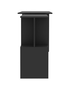 Scrivania ad Angolo Grigia 200x50x76 cm in Legno Multistrato