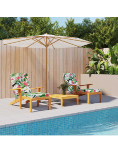 Cuscini per Sedia a Sdraio 2pz Multicolore in Tessuto Oxford