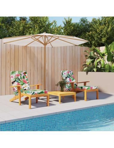 Cuscini per Sedia a Sdraio 2pz Multicolore in Tessuto Oxford