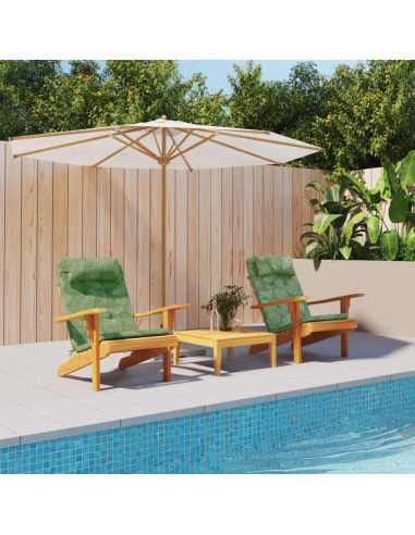 Cuscini Sedia Adirondack 2 pz Motivo a Foglie in Tessuto Oxford