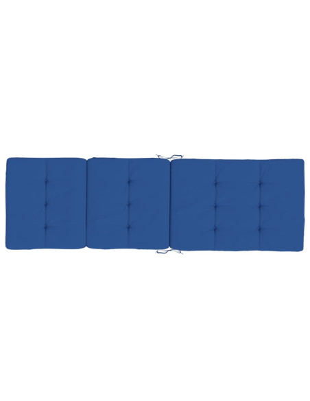Cuscini per Sedia a Sdraio 2 pz Blu Reale in Tessuto Oxford