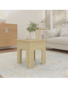 Tavolino da Salotto Rovere Sonoma 40x40x42 cm in Truciolato 2
