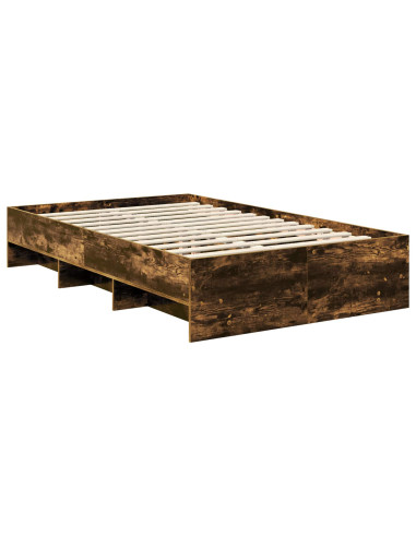 Struttura del letto Rovere fumé 137 x 203 cm Legno multistrato