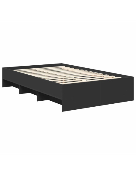 Struttura del letto Nero 120 x 123 cm Legno multistrato