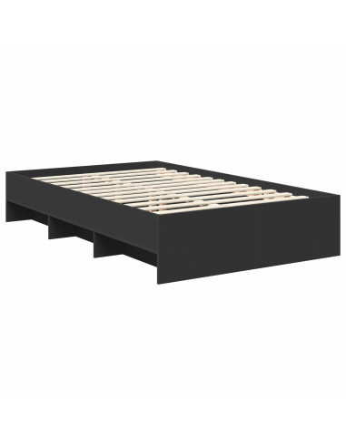 Struttura del letto Nero 120 x 123 cm Legno multistrato