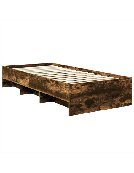 Struttura del letto Rovere fumé 90 x 200 cm Legno multistrato