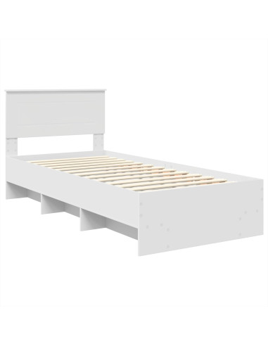 Struttura del letto Bianco 80 x 200 cm Legno multistrato
