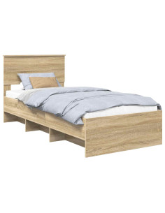 Struttura del letto Rovere Sonoma 80 x 200 cm Legno multistrato 2