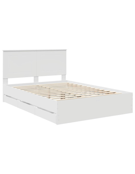 Struttura del letto Bianco 160 x 200 cm Legno Ingegnerizzato