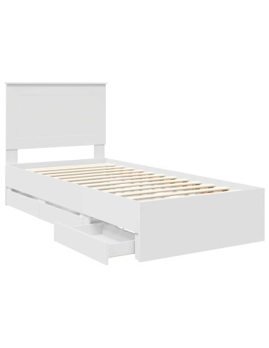 Struttura del letto Bianco 90 x 200 cm Legno Ingegnerizzato