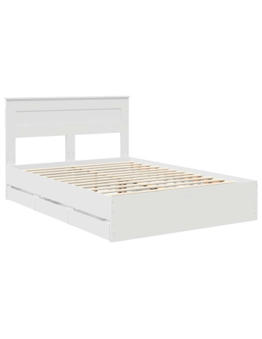 Struttura del letto Bianco 160 x 200 cm Legno Ingegnerizzato