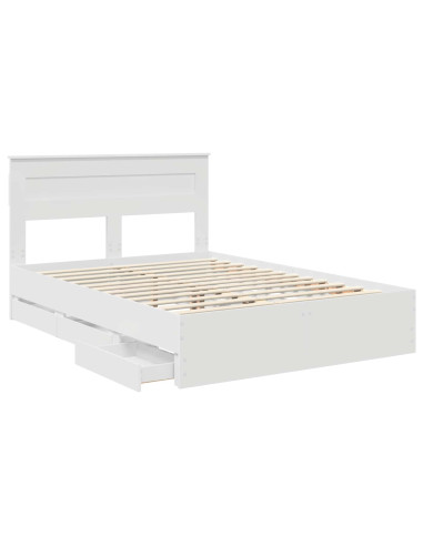 Struttura del letto Bianco 160 x 200 cm Legno Ingegnerizzato